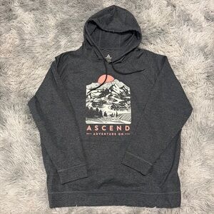 Ascend Men's Pull Over Hoodie Size 2XL Gray